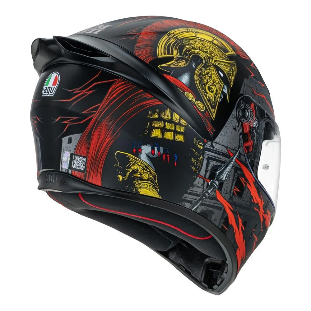 AGV K1 S Gladiator Matte Black/Gold/Red Helmet - Image 5