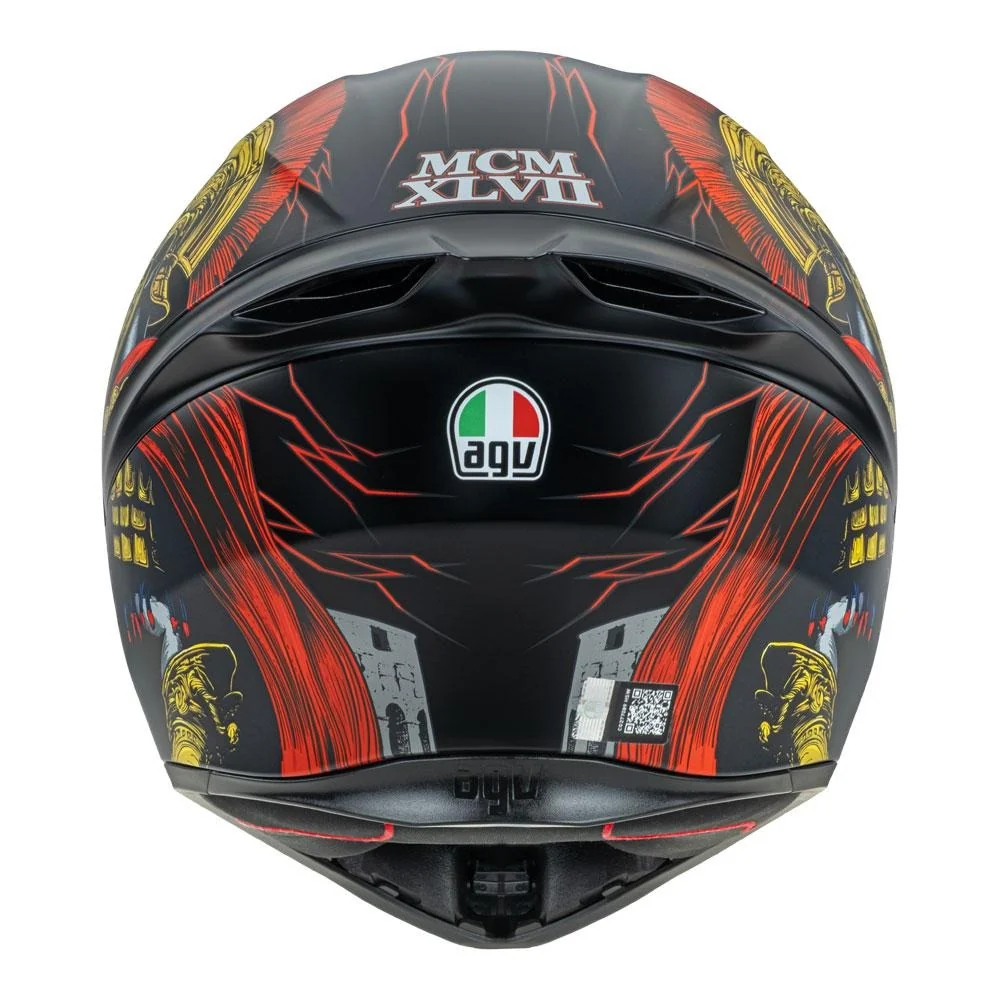 AGV K1 S Gladiator Matte Black/Gold/Red Helmet - Image 6