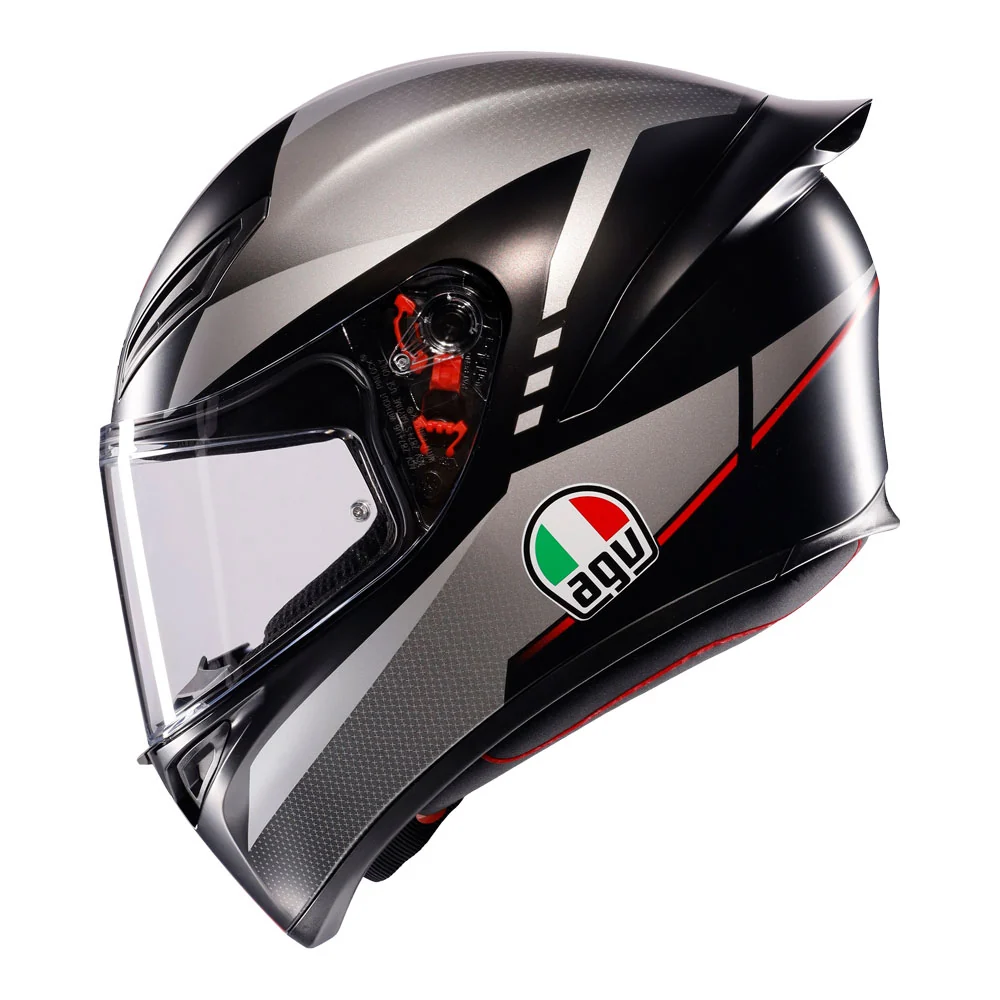 AGV K1 S Lap Matte Black/Grey/Red Helmet - Image 2