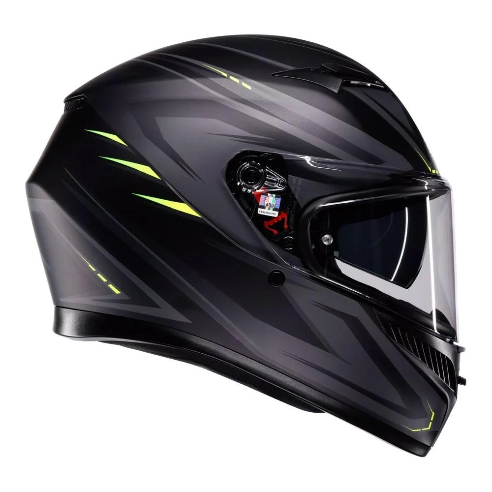 AGV K3 Syth Matte Black/Fluro Yellow Helmet - Image 2