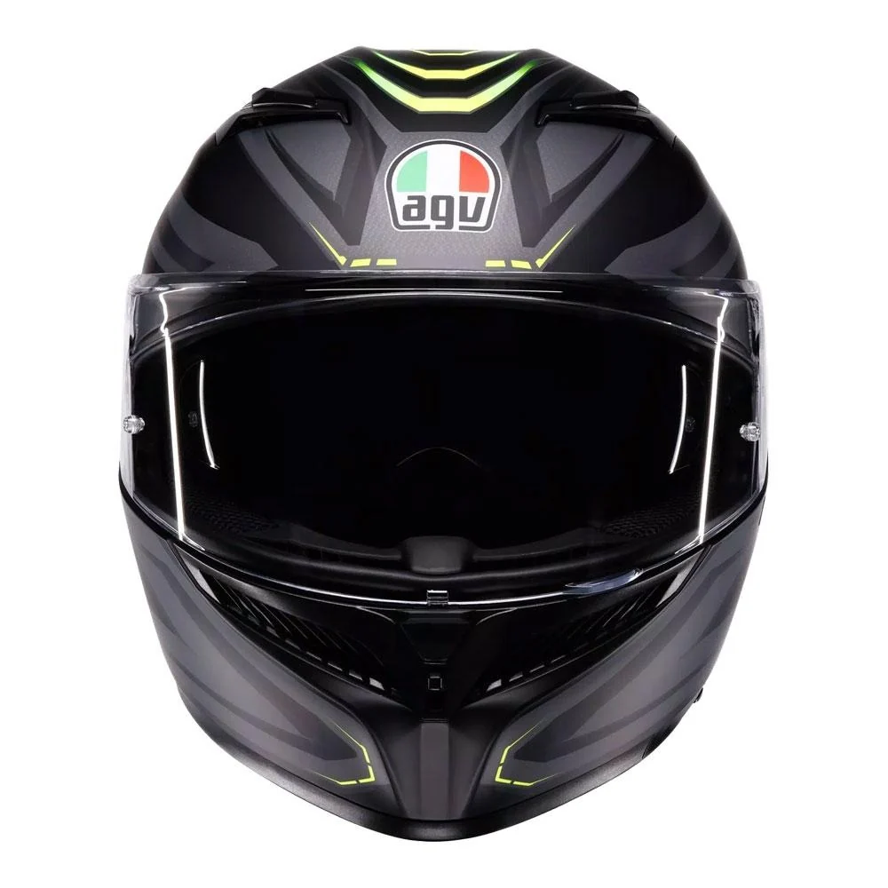 AGV K3 Syth Matte Black/Fluro Yellow Helmet - Image 3