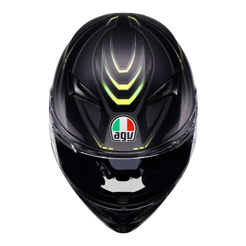 AGV K3 Syth Matte Black/Fluro Yellow Helmet - Image 7