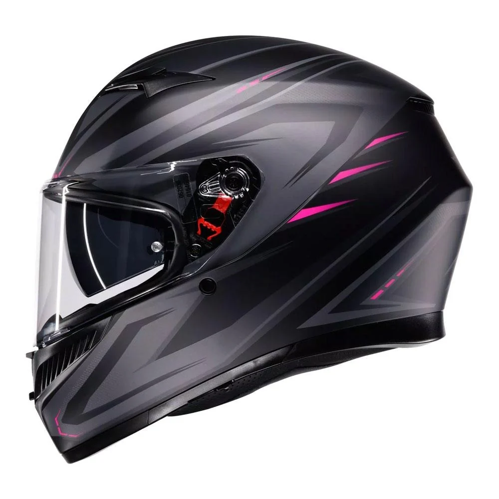 AGV K3 Syth Matte Black/Pink Helmet - Image 4