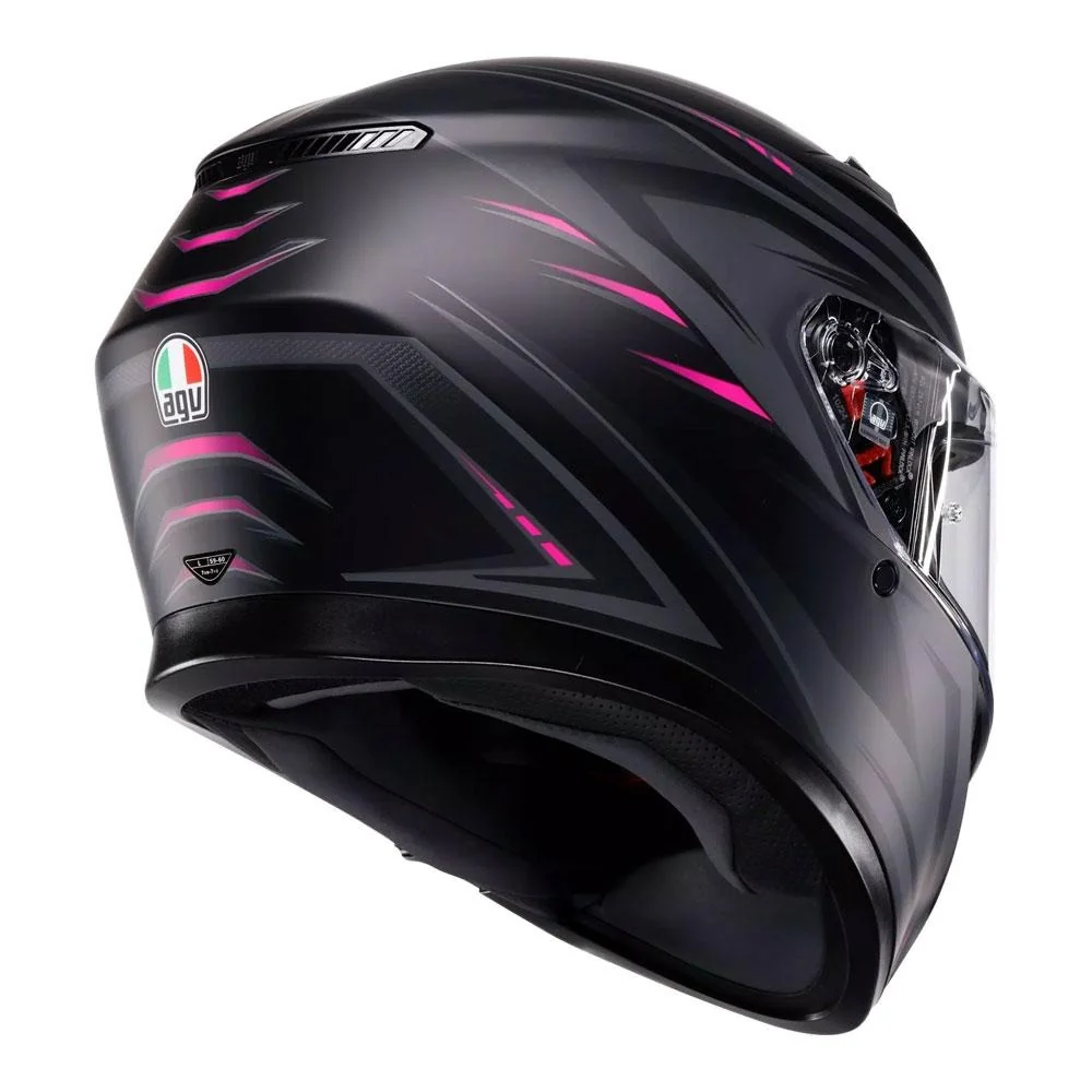 AGV K3 Syth Matte Black/Pink Helmet - Image 5