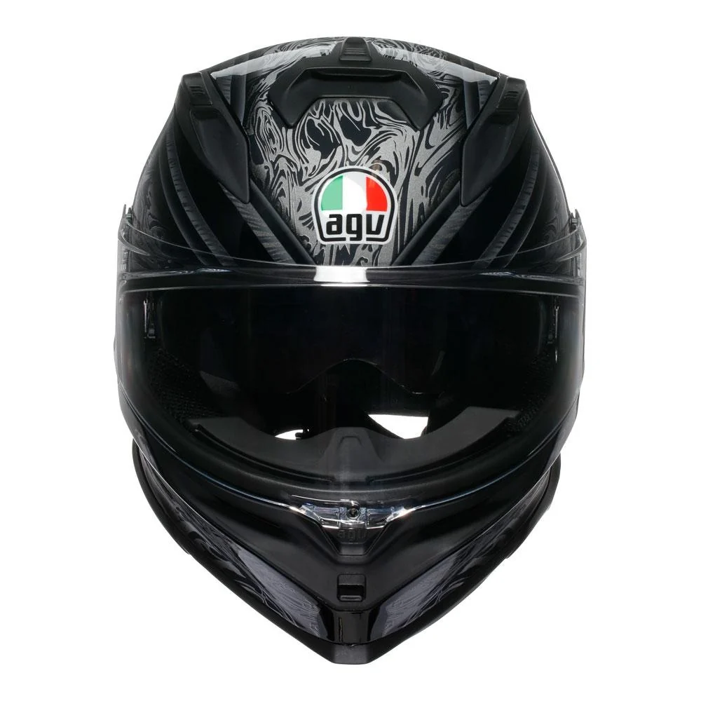 AGV K7 Damascus Black/Silver Helmet - Image 3