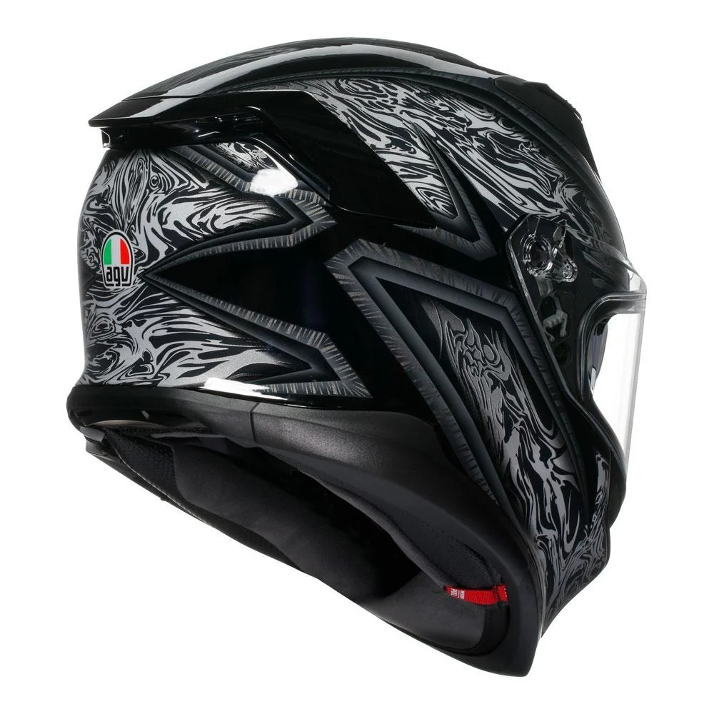 AGV K7 Damascus Black/Silver Helmet - Image 5