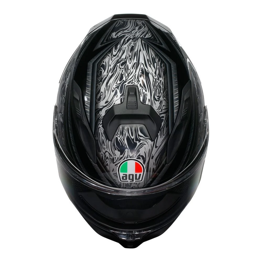 AGV K7 Damascus Black/Silver Helmet - Image 7