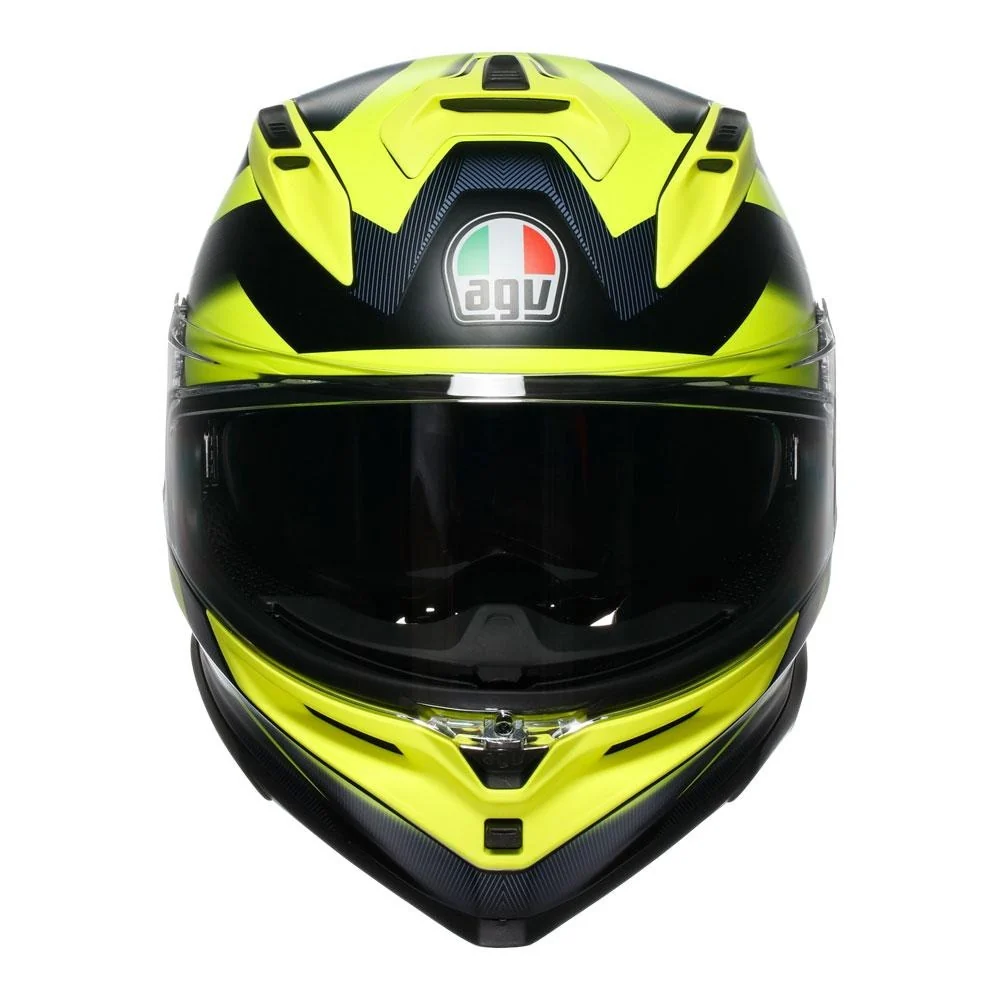 AGV K7 Glimpse Black/Fluro Yellow Helmet - Image 3