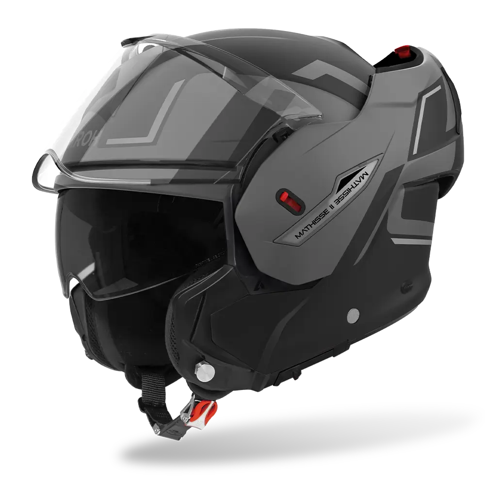 Airoh Mathisse II Genius Matte Grey Helmet - Image 3