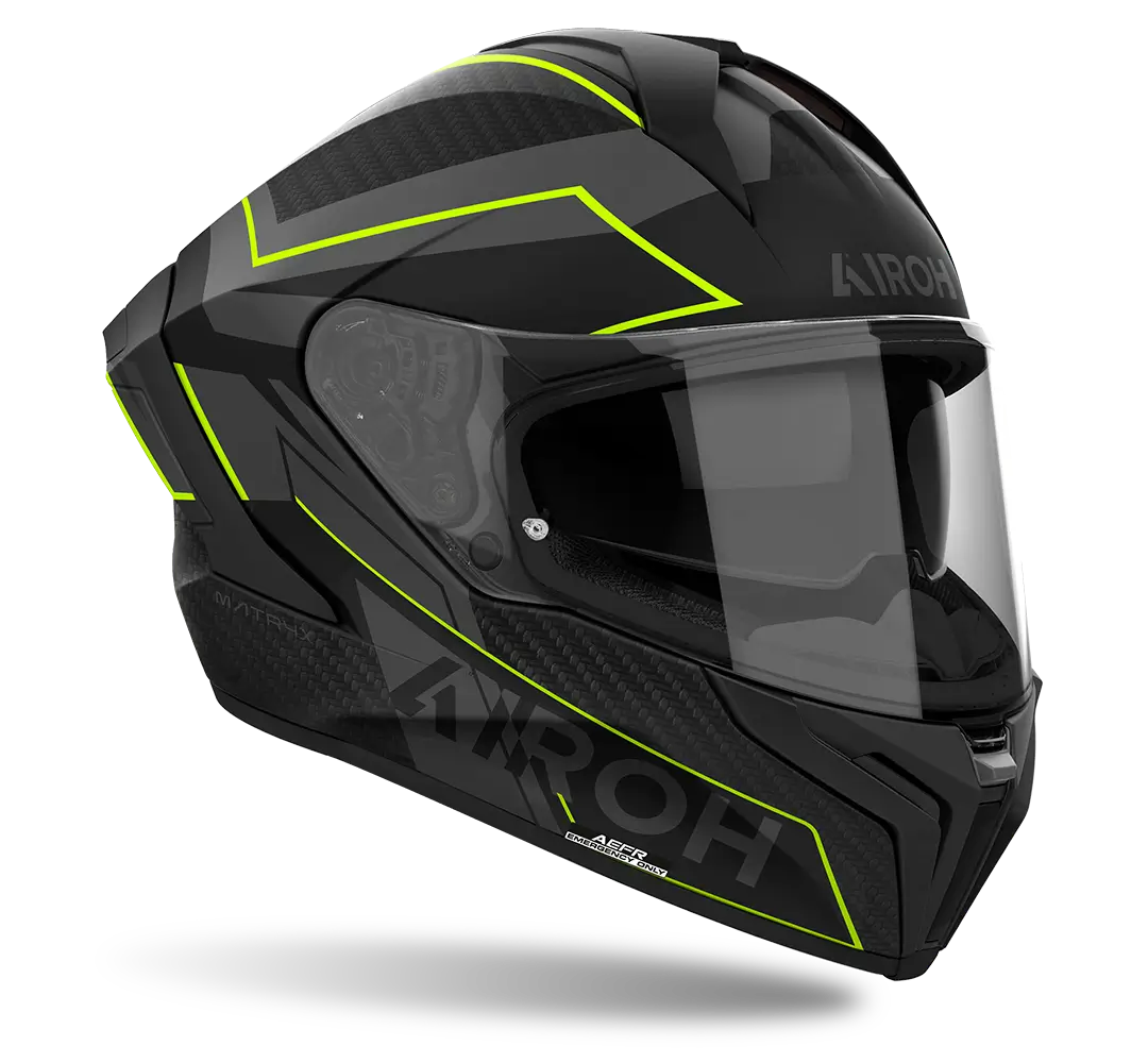 Airoh Matryx Sentinel Matte Yellow Helmet - Image 3