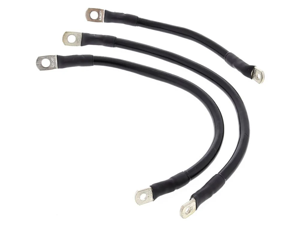 All Balls Racing ABR-79-3009-1 Battery Cable Kit Black for Touring 93-08