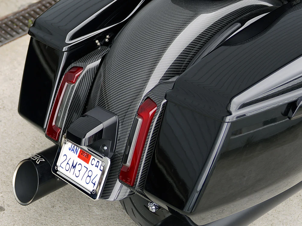 Arlen Ness AN-220-000 Carbon Rear Light Pods Gloss Finish for Harley-Davidson CVO Touring 23-Up/Street Glide/Road Glide 24-Up/Touring 25-Up - Image 2