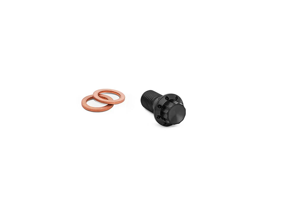 Arlen Ness AN-300-831 Titanium 12-Point 10mm M10 x 1.25 Banjo Bolt Black