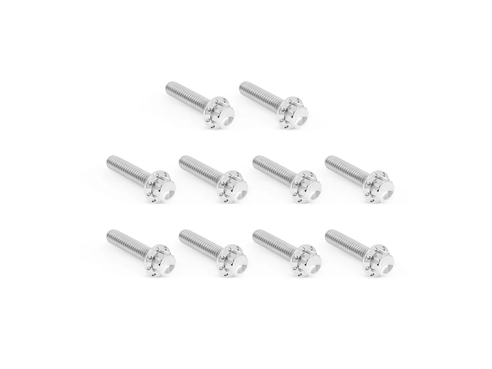 Arlen Ness AN-300-986 Titanium 12-Point Cam Cover Bolt Kit Polished for Harley-Davidson Twin Cam 99-17 Models