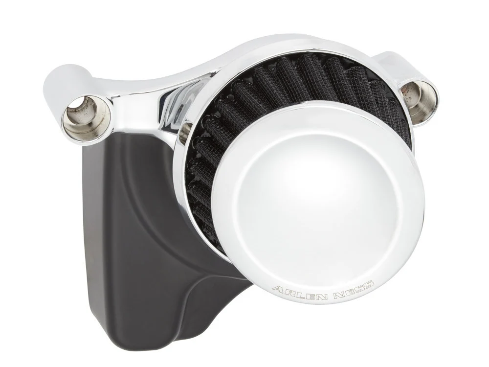 Arlen Ness AN-600-021 Mini 22 Degree Air Cleaner Kit Chrome for Harley-Davidson Touring 17-24/Softail 18-24