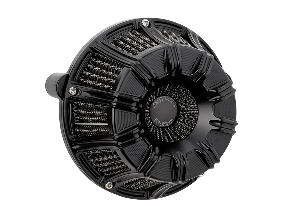Arlen Ness AN-600-220 10-Gauge Air Cleaner Kit Black for Harley-Davidson CVO Touring 23-Up/Street Glide/Road Glide 24-Up/Touring/Softail 25-Up