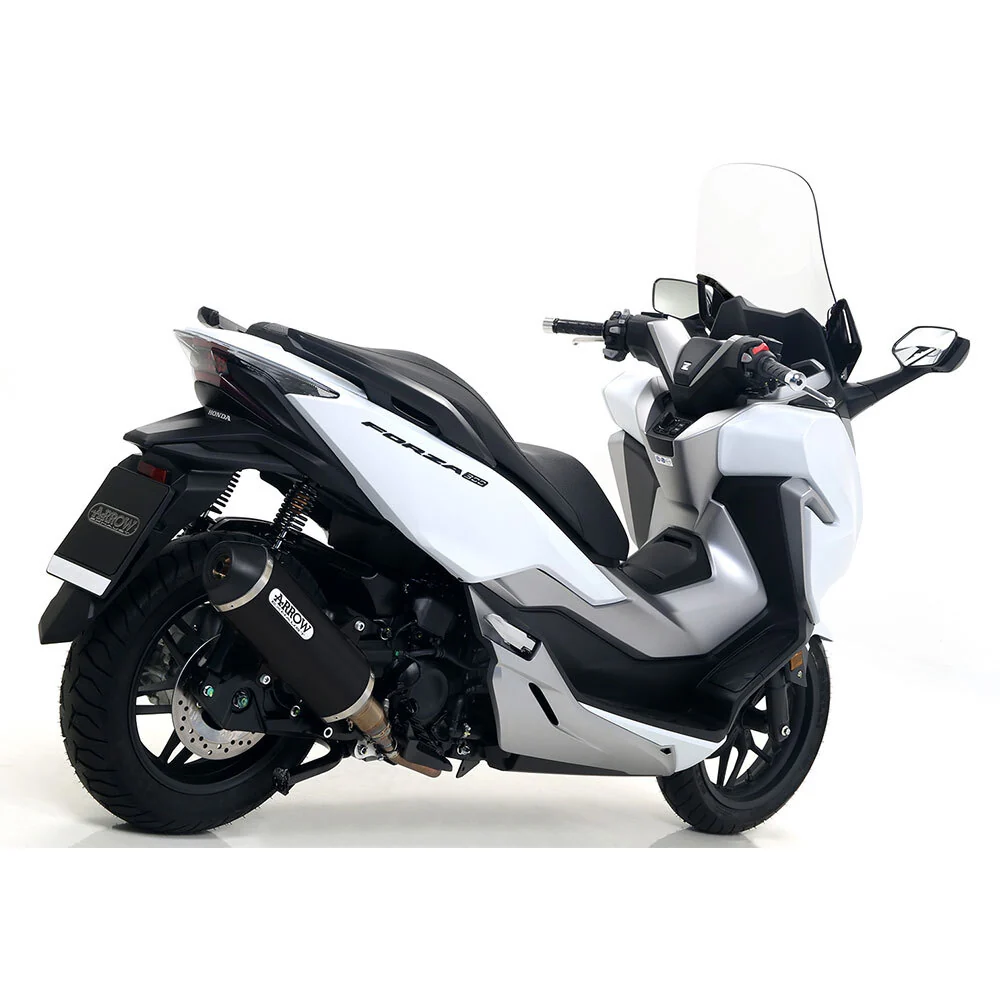 Arrow 53530ANN Urban Dark Aluminium Slip-On Muffler w/Black Steel End Cap for Honda Forza 300 18-20 - Image 3