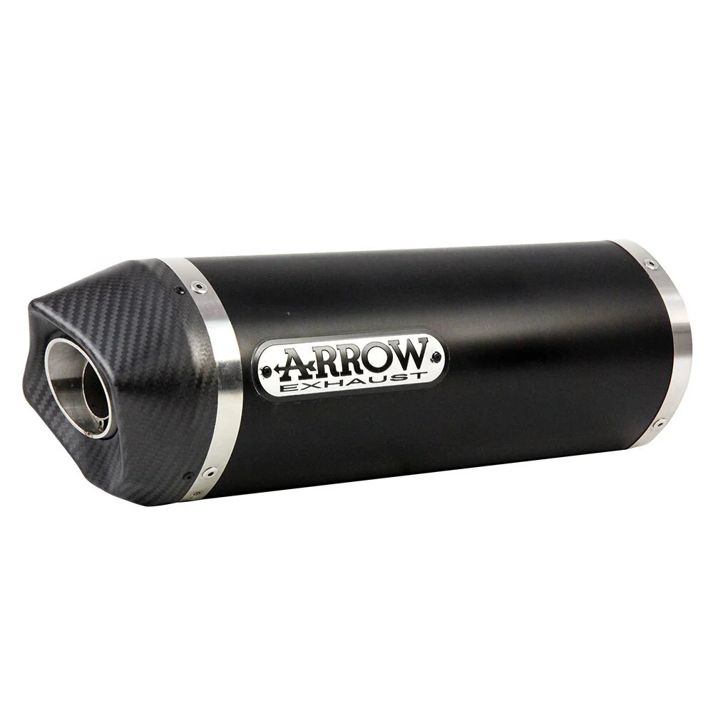 Arrow 71744AKN Race-Tech Dark Aluminium Slip-On Mufflers w/Carbon End Cap for Aprilia RSV 4/Factory 09-15/RSV 4 RR/RF/Touno V4 1100 RR/Factory 15-18/V
