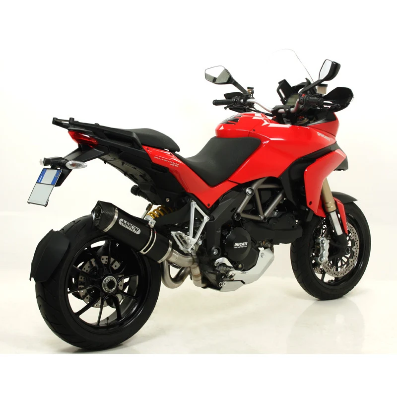 Arrow 71768AKN Race-Tech Dark Aluminium Slip-On Muffler w/Carbon End Cap for Ducati Ducati Monster 821 14-17/1200 14-15/Multistrada 1200/S 10-14/Diave - Image 7