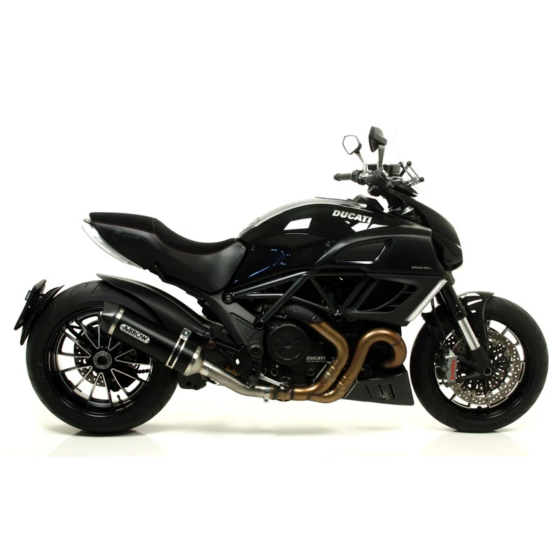 Arrow 71768AKN Race-Tech Dark Aluminium Slip-On Muffler w/Carbon End Cap for Ducati Ducati Monster 821 14-17/1200 14-15/Multistrada 1200/S 10-14/Diave - Image 8