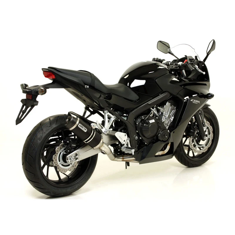 Arrow 71821AKN Race-Tech Dark Aluminium Slip-On Muffler w/Carbon End Cap for Honda CB 650 F/CBR 650 F 14-18 - Image 5