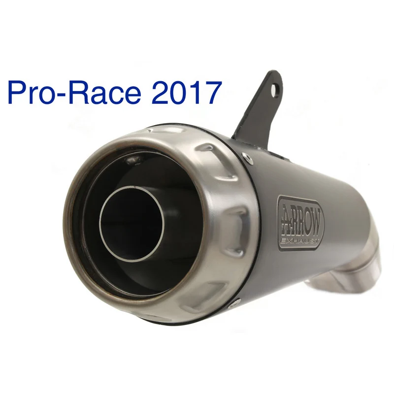 Arrow 71879PRN Pro-Race Dark Nichrom Slip-On Mufflers w/Steel End Cap for Benelli Leoncino 500 17-20 - Image 2