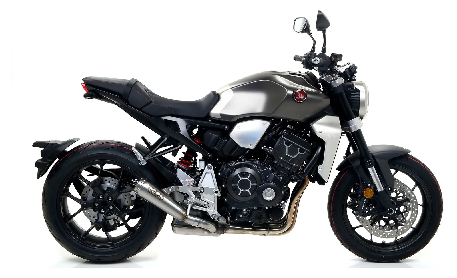 Arrow 71882PR Pro-Race Titanium Slip-On Muffler w/Titanium End Cap for Honda CB 1000 R 18-24 - Image 3