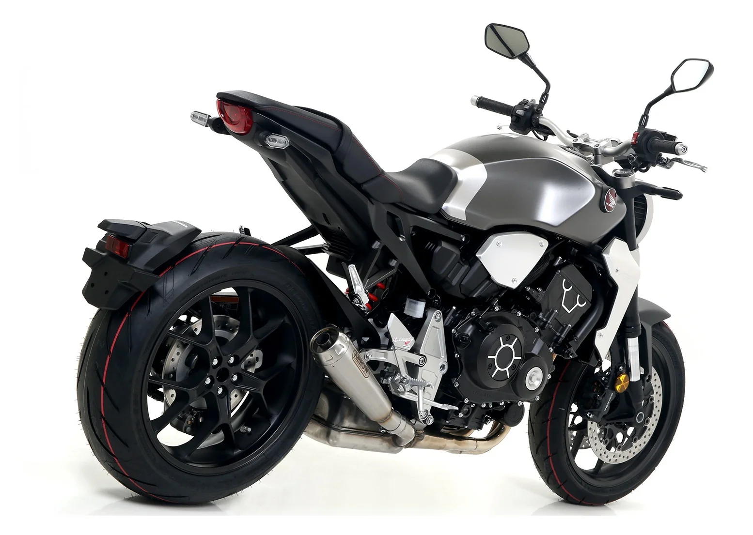 Arrow 71882PR Pro-Race Titanium Slip-On Muffler w/Titanium End Cap for Honda CB 1000 R 18-24 - Image 4