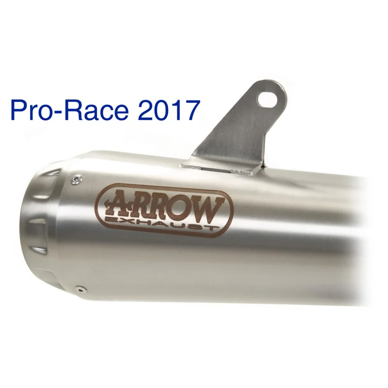 Arrow 71884PR Pro-Race Titanium Slip-On Mufflers w/Titanium End Cap for Ducati Scrambler 1100 08-20 - Image 2