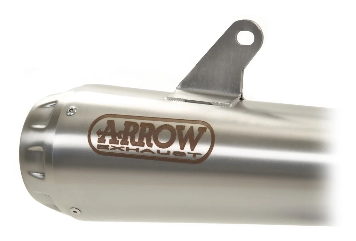 Arrow 71896PRI Pro-Race Nichrom Slip-On Mufflers w/Steel End Cap for Honda CB 500 X 19-20 - Image 2