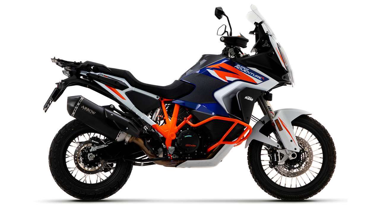 Arrow 72501SKN Sonora Dark Titanum Slip-On Muffler w/Carbon End Cap for KTM 1290 SuperAdventure S/R 21-24 - Image 2