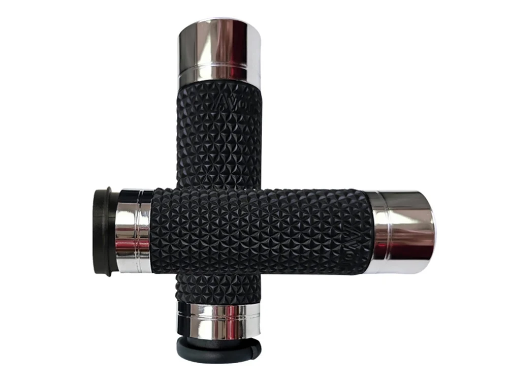 Avon Performance Grips AVG-K25-CH-FLY K25 Handgrips Chrome for Harley-Davidson Big Twin 08-24 Models w/Throttle-By-Wire