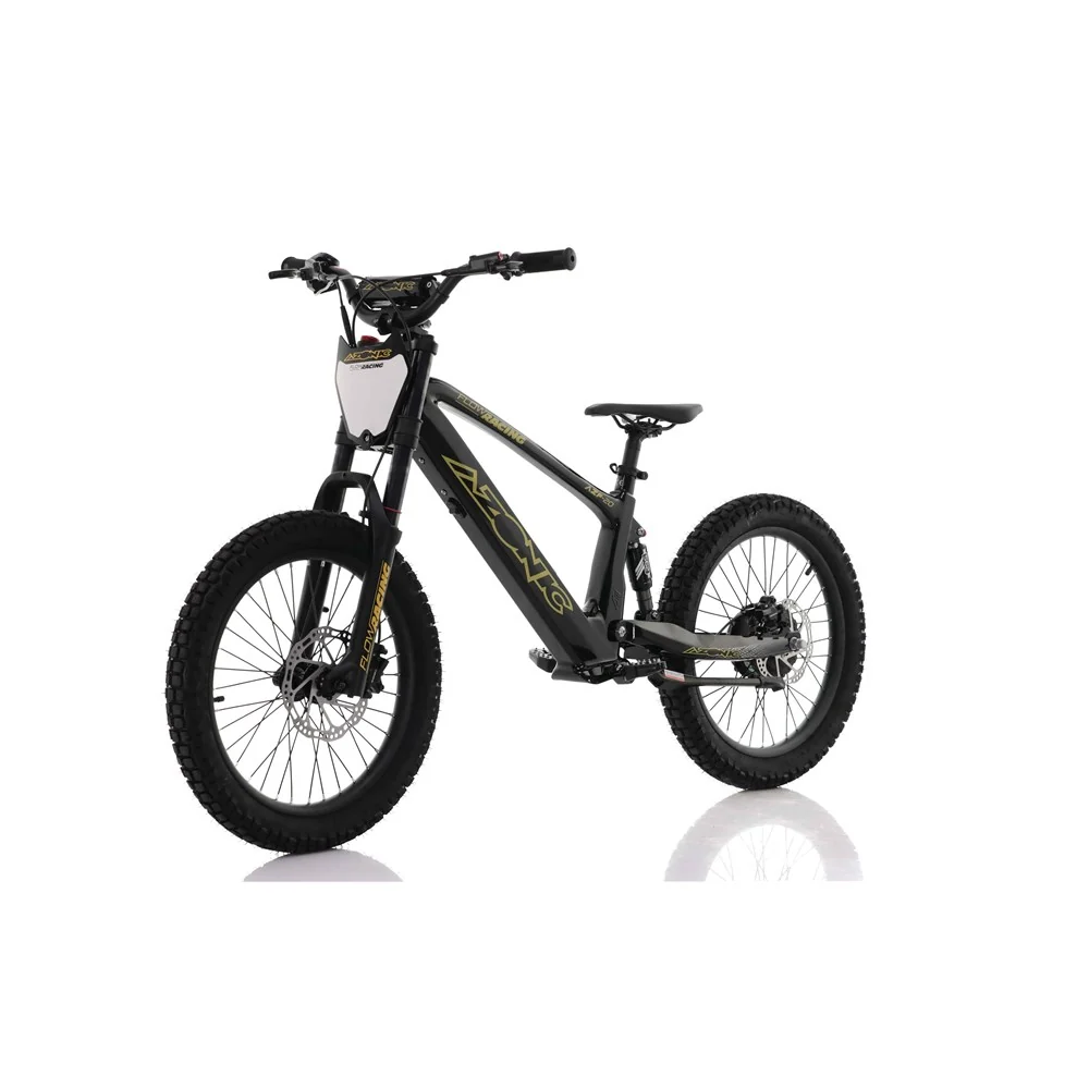 Azonic Flow 20 36V/7.2Ah/750W Electric Balance Bike Black/Gold - Image 3