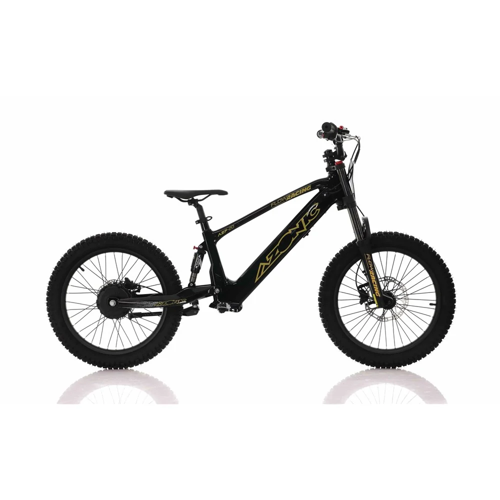 Azonic Flow 20 36V/7.2Ah/750W Electric Balance Bike Black/Gold - Image 5