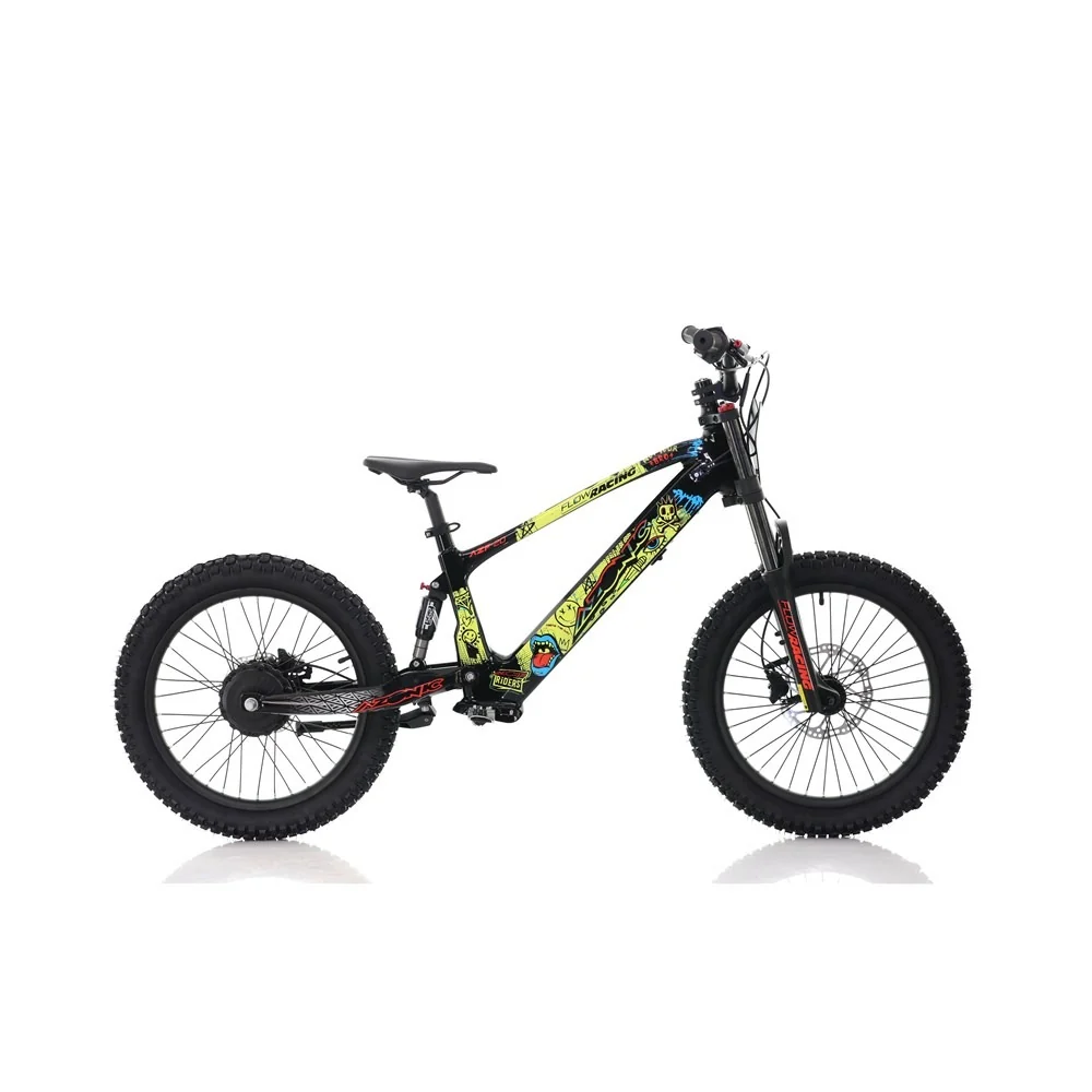 Azonic Flow 20 36V/7.2Ah/750W Electric Balance Bike Rancid Limited Edition Yellow/Multi - Image 3