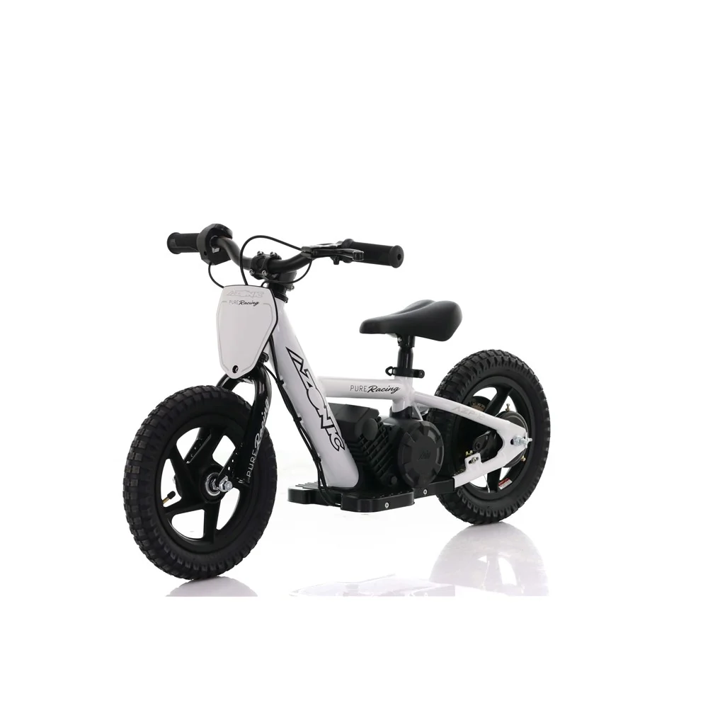 Azonic Pure 12 24V/5.2Ah/170W Electric Balance Bike White/Black - Image 3