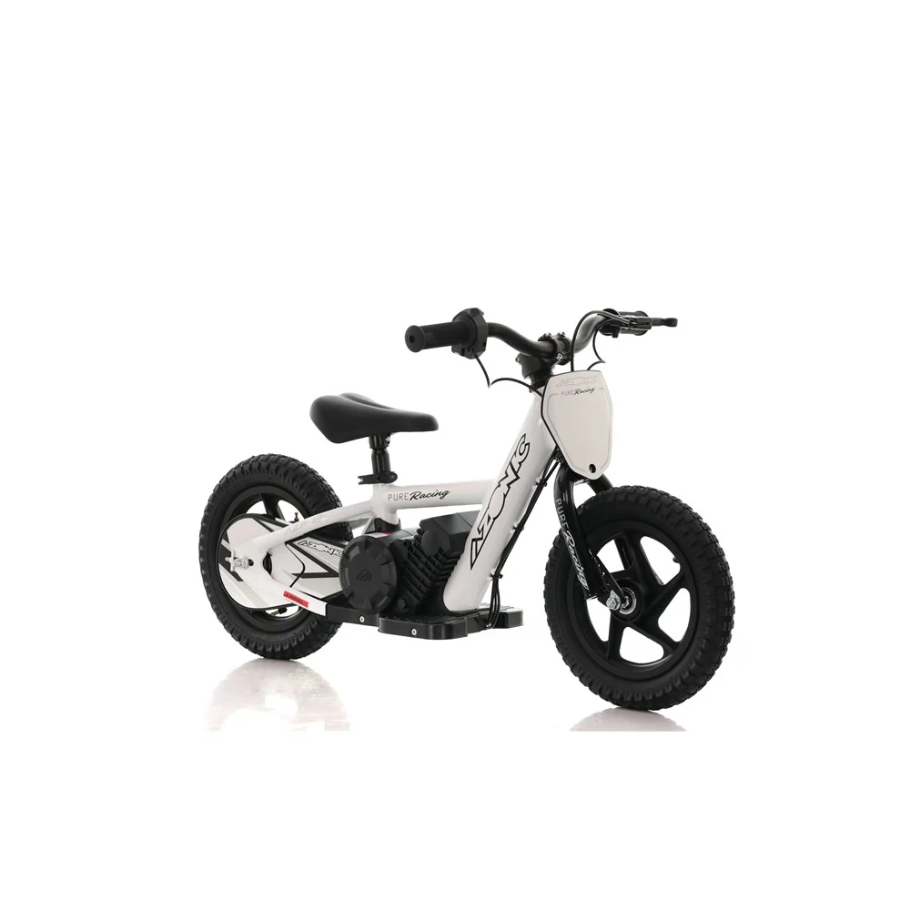 Azonic Pure 12 24V/5.2Ah/170W Electric Balance Bike White/Black - Image 4