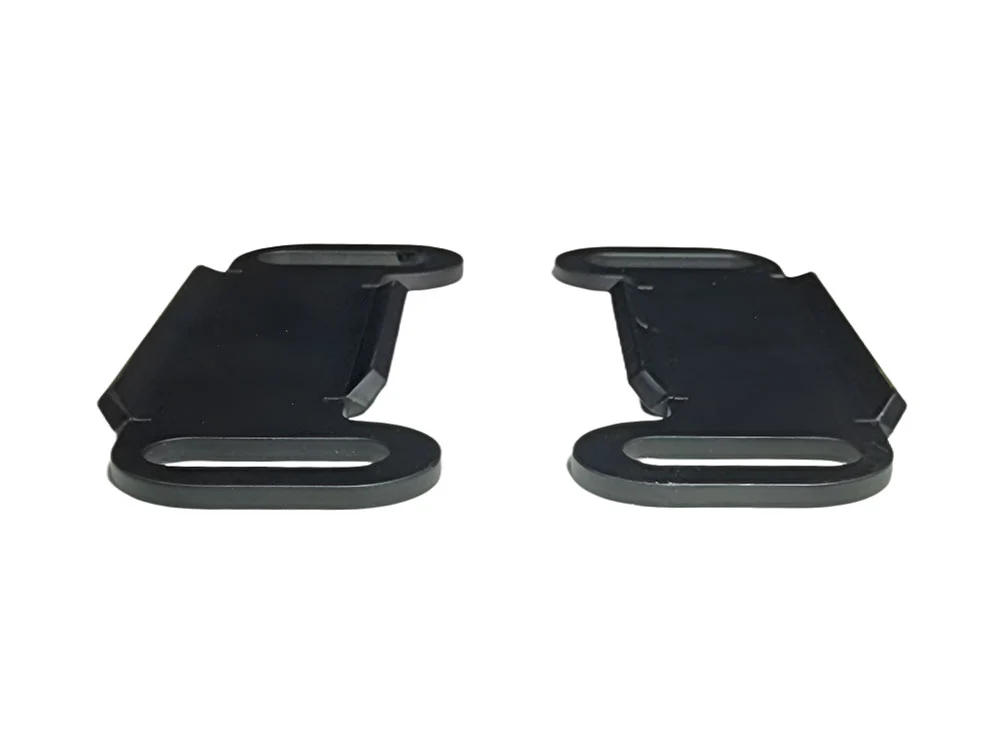 Bagger Nation PYO-SPAB Straight Pipe Alignment Brackets Black for Touring 85-Up - Image 3
