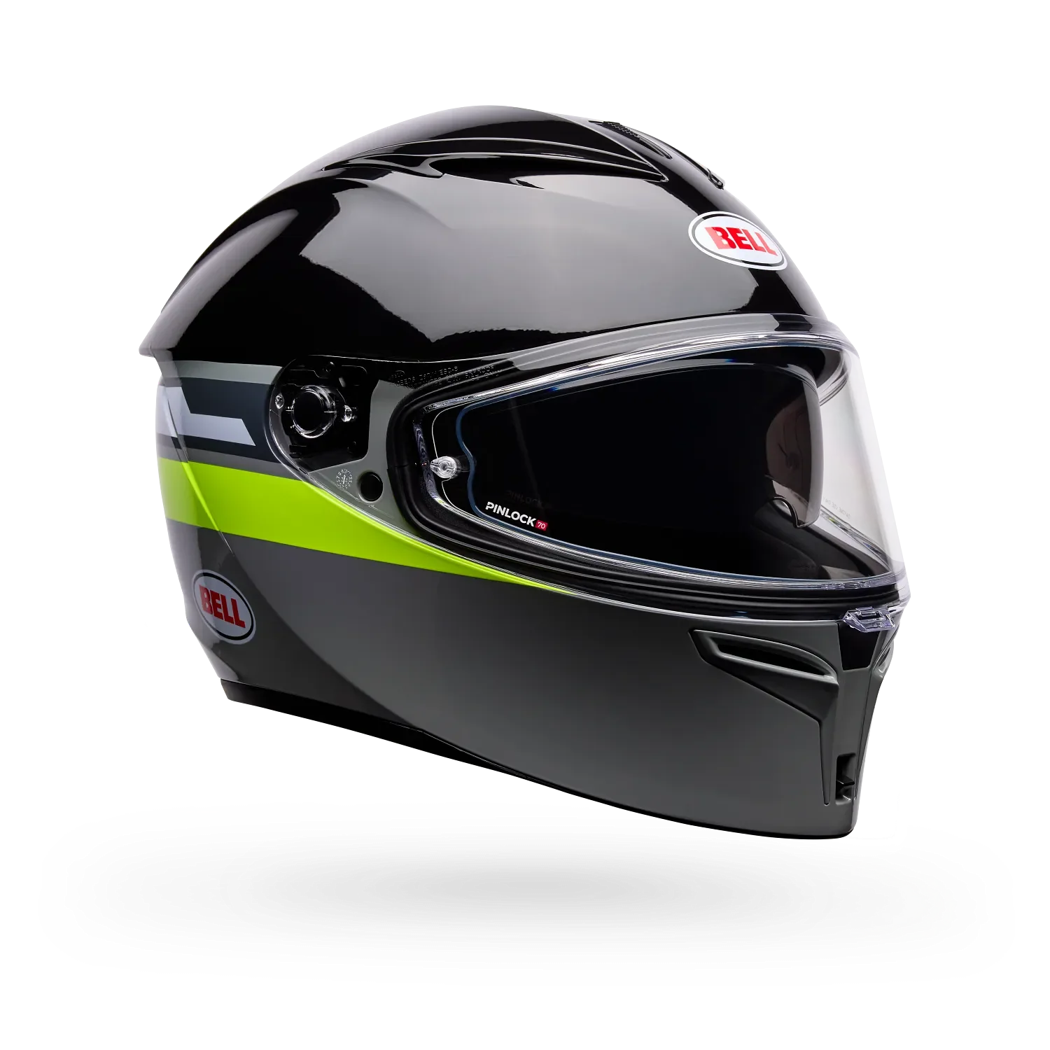Bell Lithium Motion Gloss Grey/Green Helmet - Image 2