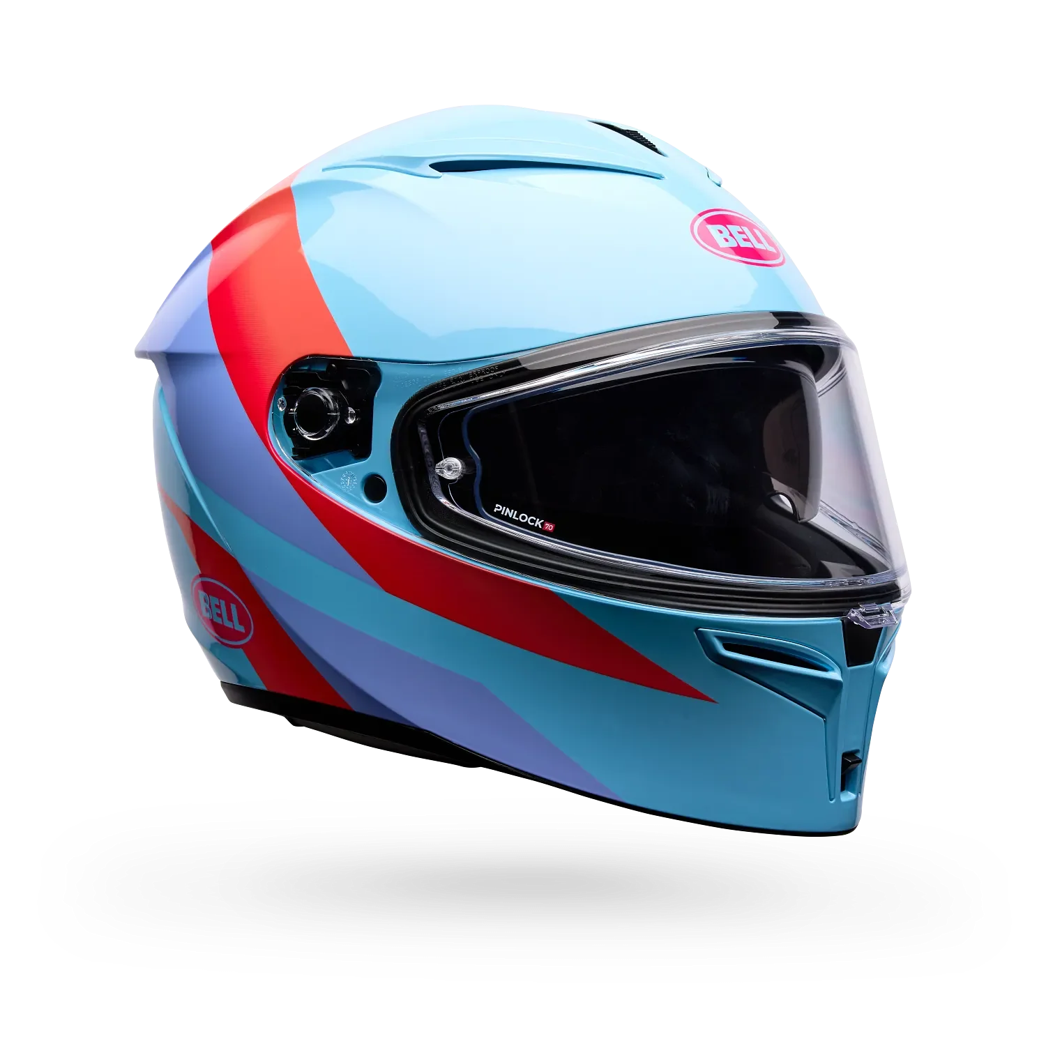 Bell Lithium Passion Gloss Blue/Pink Helmet - Image 2