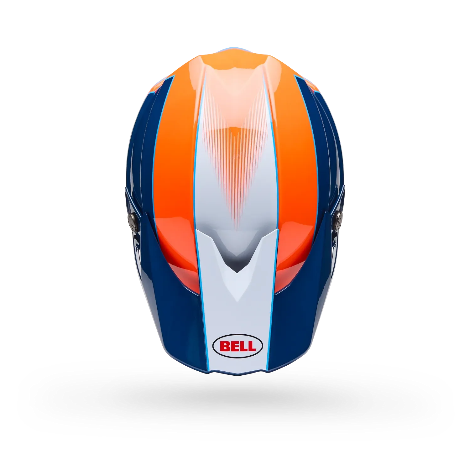 Bell Moto-10 Mips Falcon Gloss Orange/Blue Helmet - Image 5