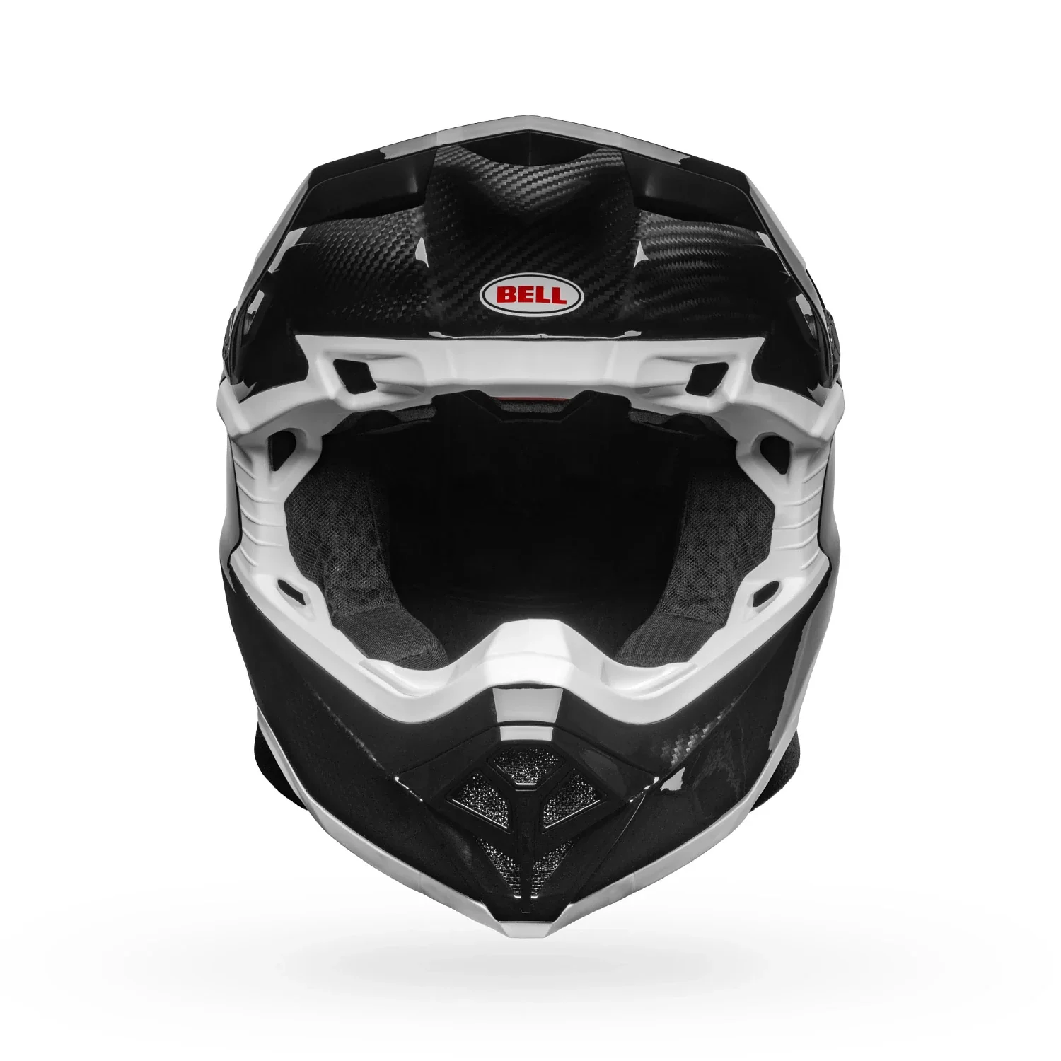 Bell Moto-10 Spherical Gloss Black/White Helmet - Image 3