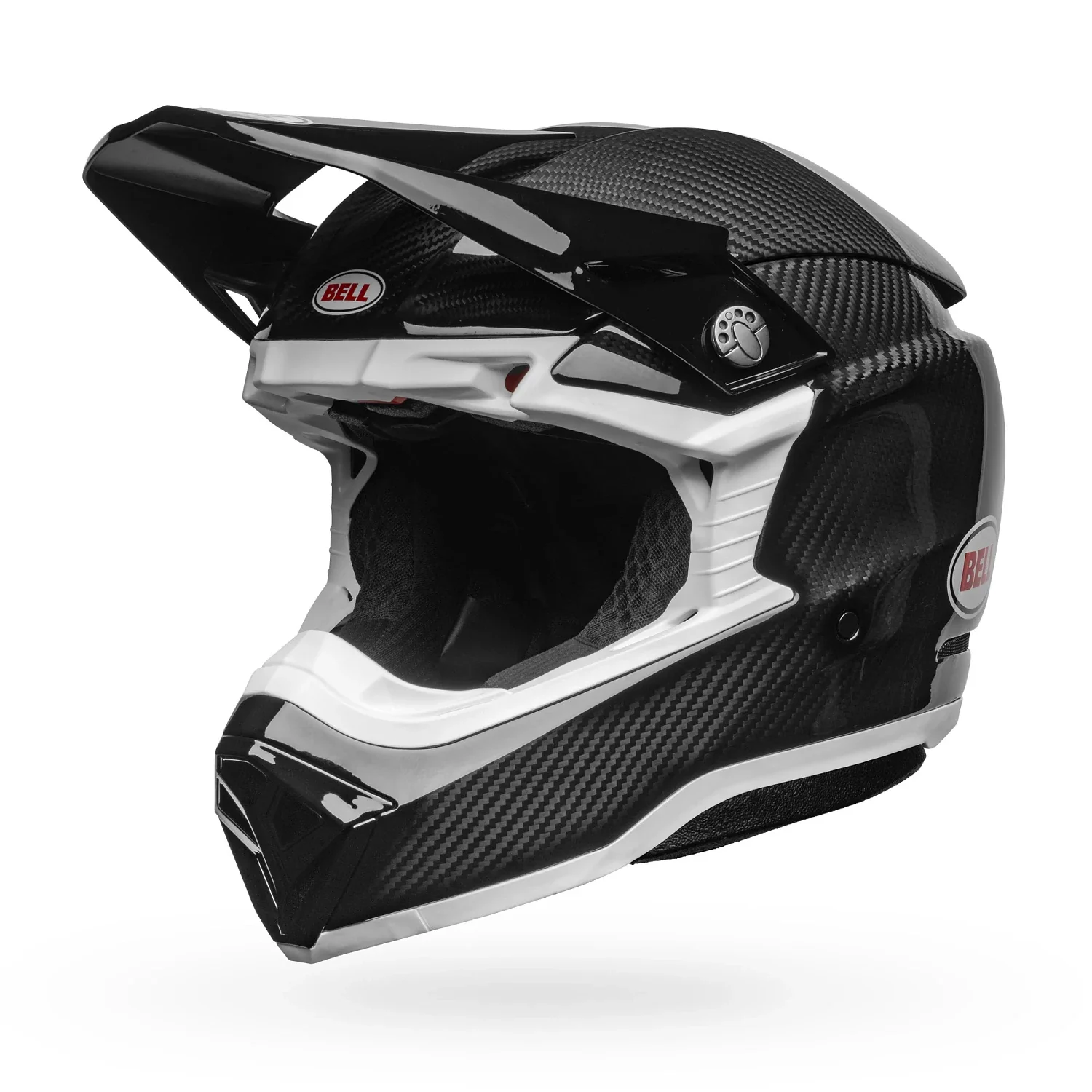 Bell Moto-10 Spherical Gloss Black/White Helmet - Image 4