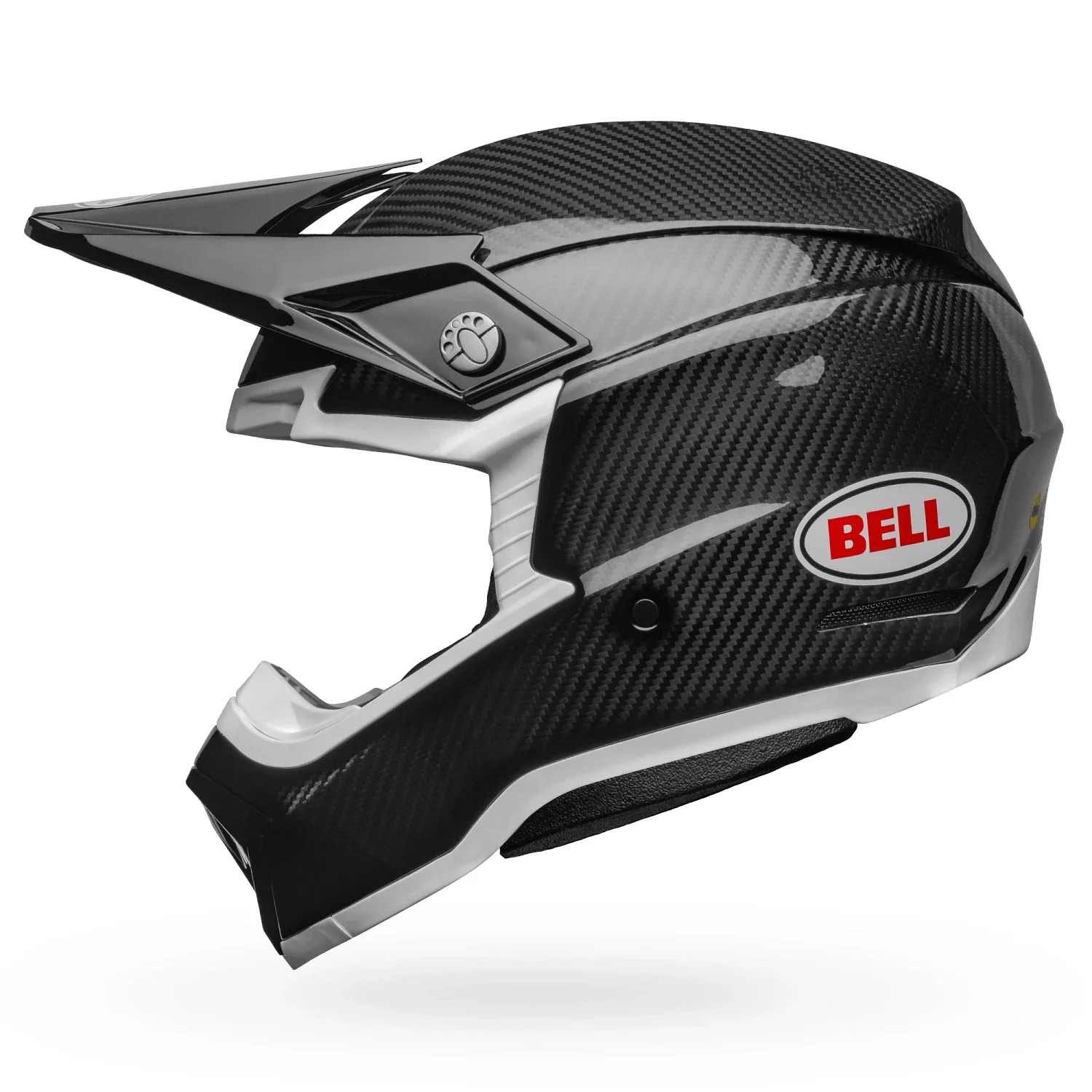 Bell Moto-10 Spherical Gloss Black/White Helmet - Image 5