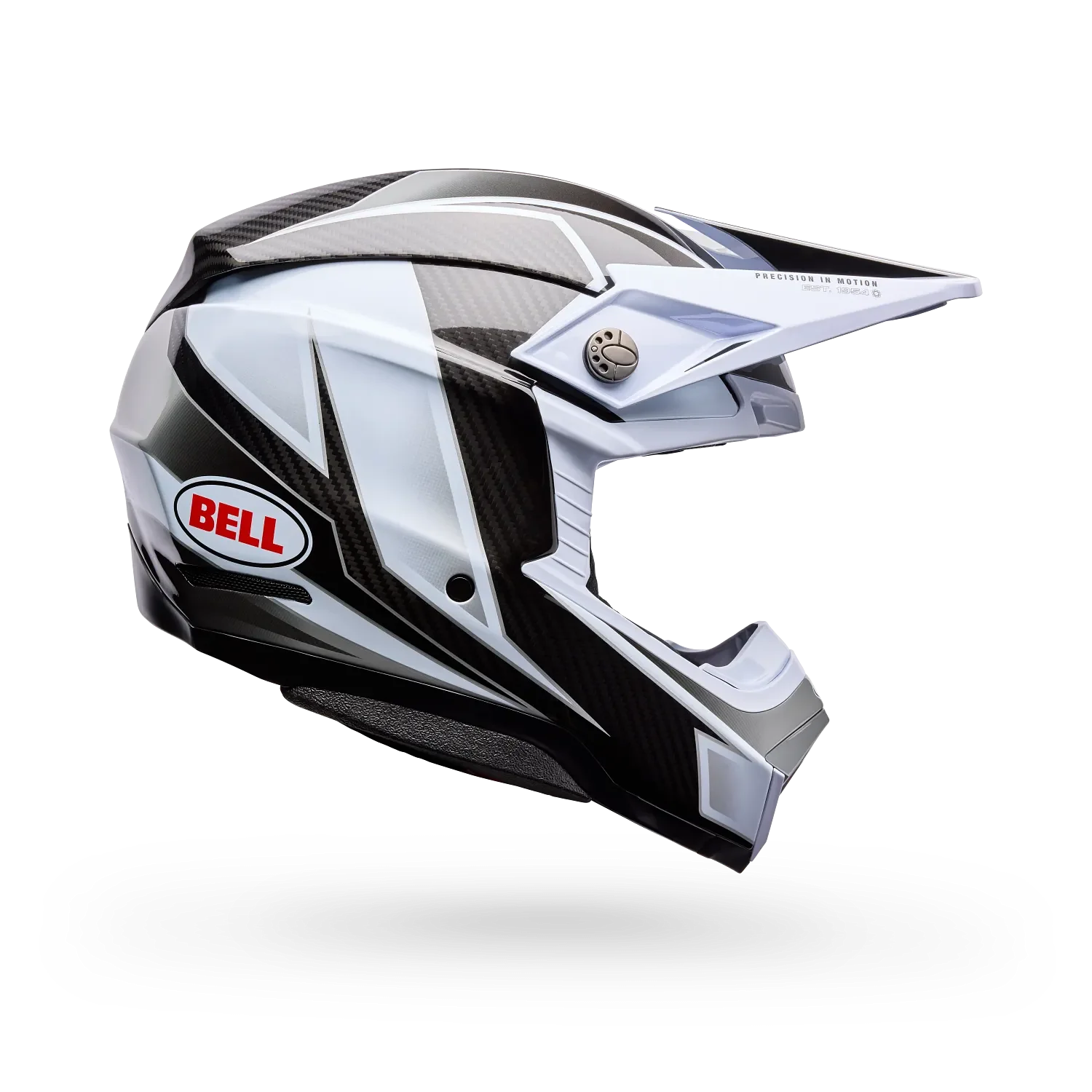 Bell Moto-10 Spherical Grid Gloss White/Black/Grey Helmet