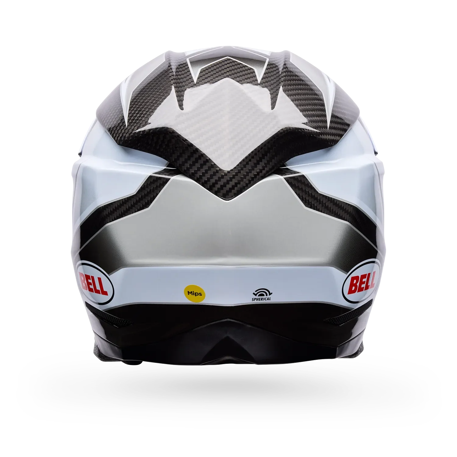 Bell Moto-10 Spherical Grid Gloss White/Black/Grey Helmet - Image 4