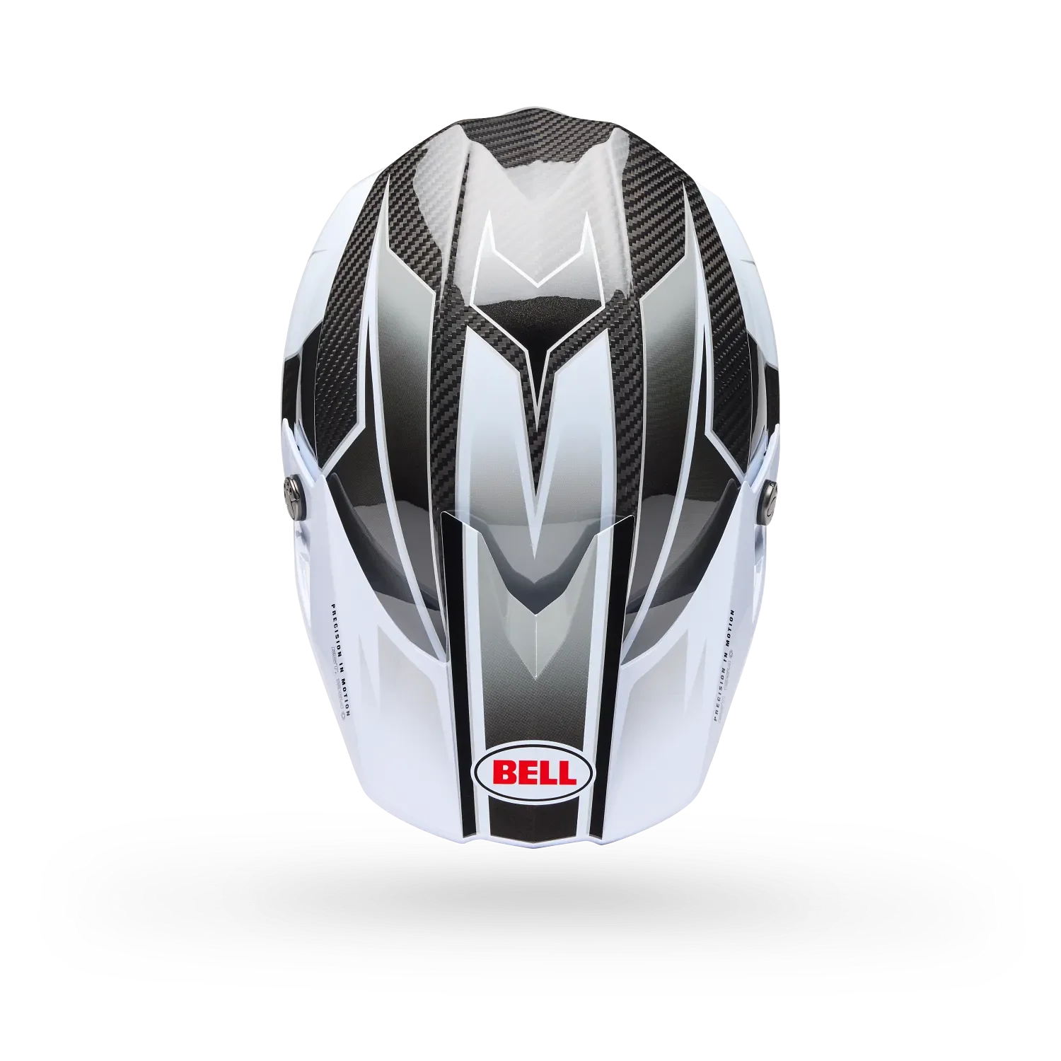 Bell Moto-10 Spherical Grid Gloss White/Black/Grey Helmet - Image 5