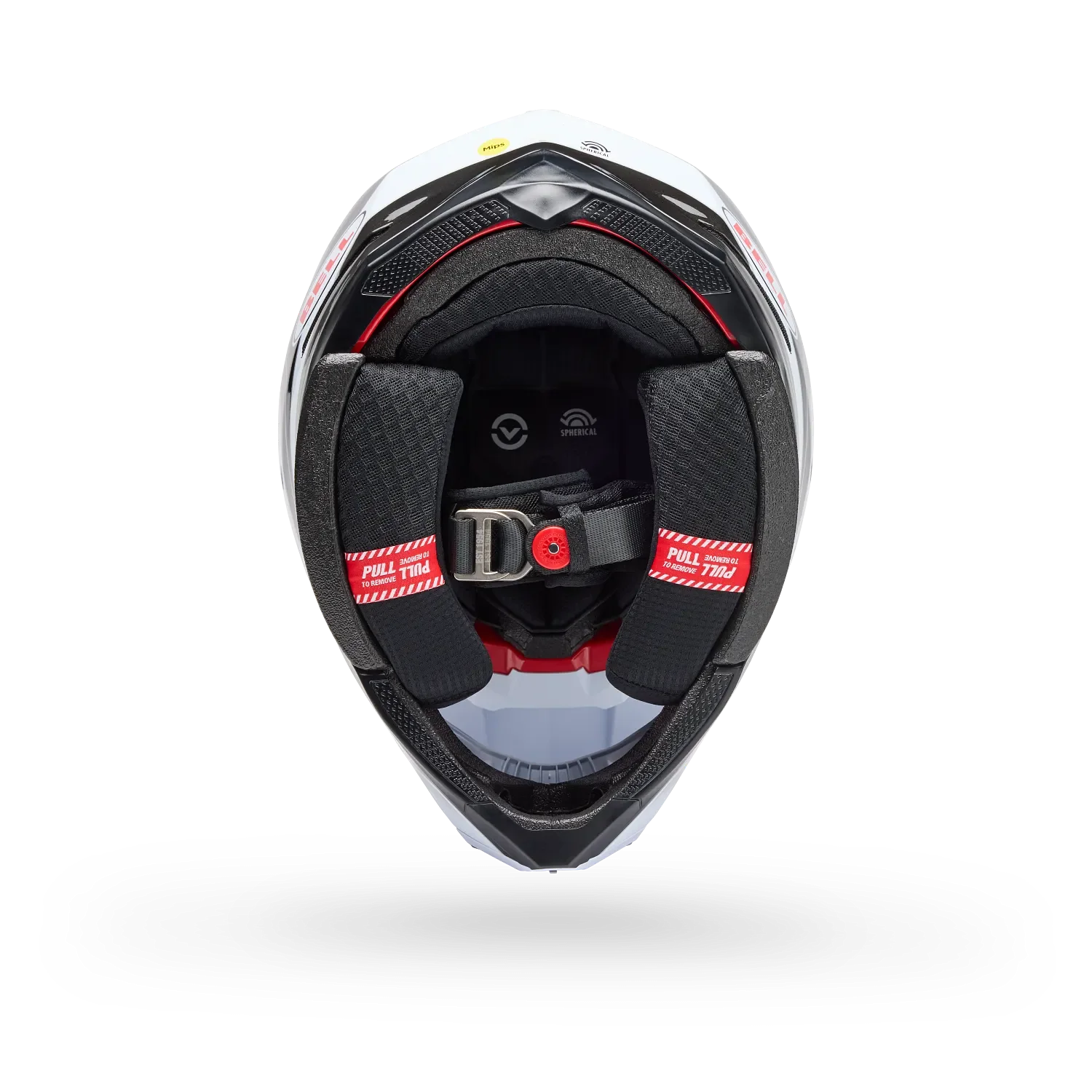 Bell Moto-10 Spherical Grid Gloss White/Black/Grey Helmet - Image 6