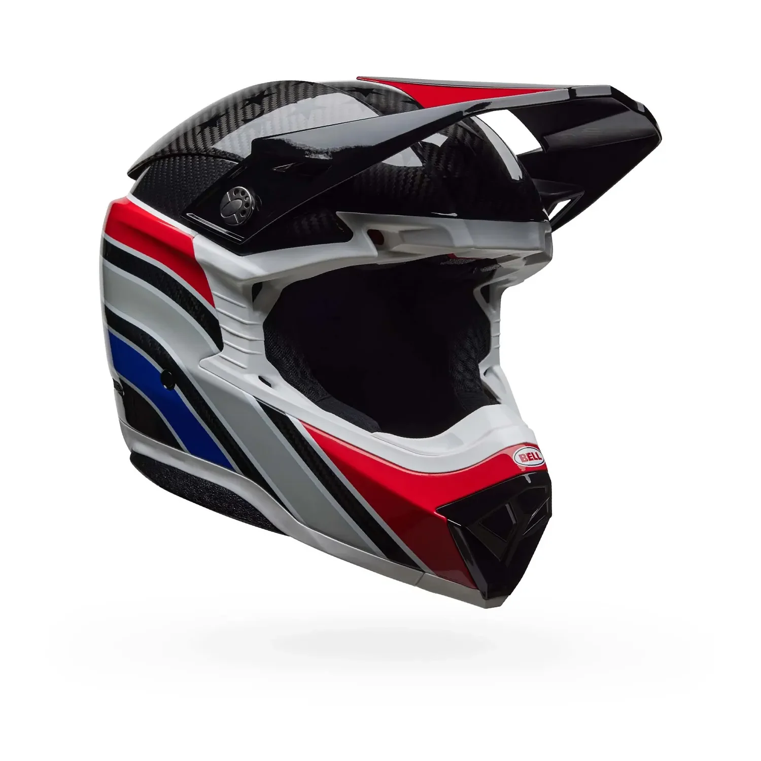 Bell Moto-10 Spherical RSD Old Glory Gloss White/Red/Blue Helmet - Image 2