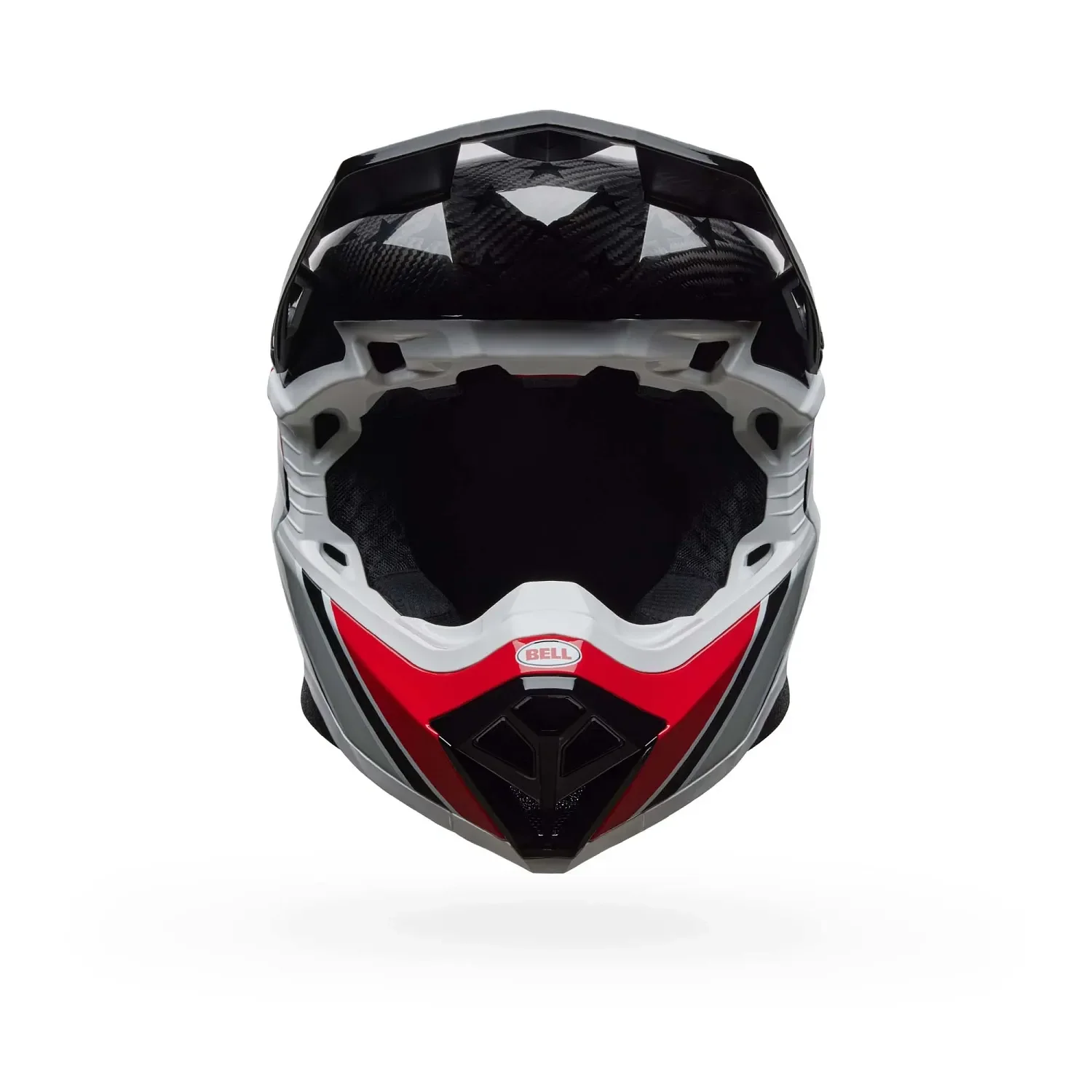 Bell Moto-10 Spherical RSD Old Glory Gloss White/Red/Blue Helmet - Image 3